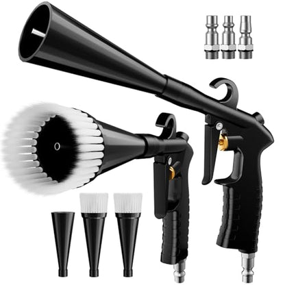 Detailing Car Cleaning Gun Interior Dryer Air Blow Gun, High Pressure Blower Gun, Car Detailing Tools for Quickly Blowing Out Dirt and DustWorking with Air - color: Silver