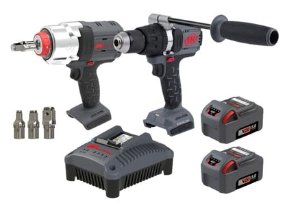 Ingersoll Rand IQV20-2DWDXS 20V Cordless Combo Tool Kit, D5241 1/2" Hammer Drill, W7153 DXS Impact Wrench - style: D5241 and W7153 Combo Kit