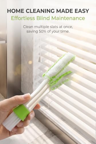 3 PCS Car Vent Cleaner, Double Ended Soft Bristle Air Conditioner Duster Brush, Deep Cleaning Tool for Automotive Dashboard Window Blinds Keyboard Fans