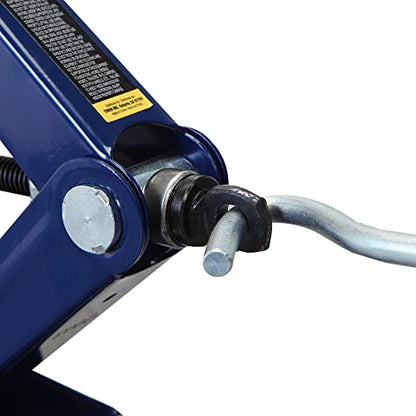 TCE AT10152U Torin Steel Scissor Lift Jack Car Kit, 1.5 Ton (3,000 lb) Capacity, Blue (Pack of 4) - size: 1.5 Ton (Pack of 4), style: Scissor Jack