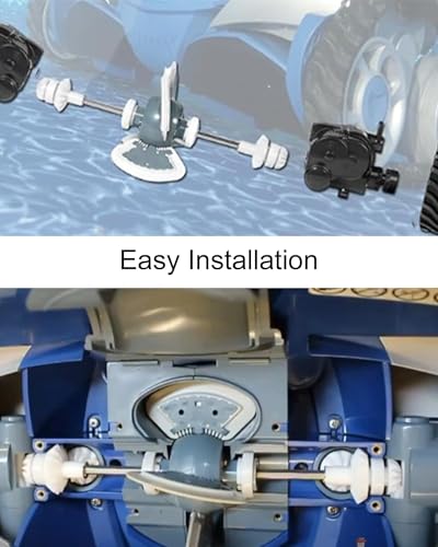 Pool Cleaner Parts Fit for Zo-diac MX8 MX6 MX8/MX6 Elite, Includes Tracks Cyclonic Srubbing Brushes Drive Shaft Bearings, Pool Cleaner Rebuild Kit Replace R0526100 R0714400 R0525100 R0527000