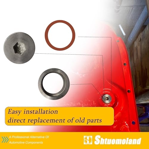 12mm Transmission Drain Plug Kit Steel Bung & Steel Plug & Washer Transmission Sump Drain Plug Oil pan drain plug (Weld In)