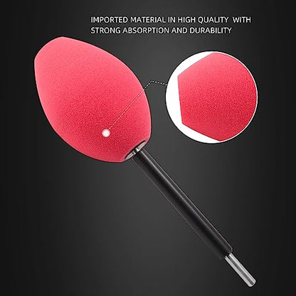 Wheel Rims Polisher, SPTA Polishing Ball, Polishing Cone, Metal Wheel Polishing Tool, Ball Buster Wheel and Rim Polisher System Attaches to Standard Household Drill - color: Red Oval Polishing Ball