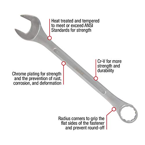 Sunex Tools 9707M Jumbo Metric Combination Wrench Set, 7Piece (Includes Roll-Case) - style: Jumbo Metric Wrench Set