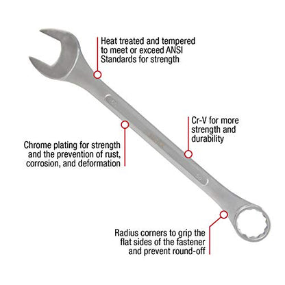 Sunex Tools 9707M Jumbo Metric Combination Wrench Set, 7Piece (Includes Roll-Case) - style: Jumbo Metric Wrench Set