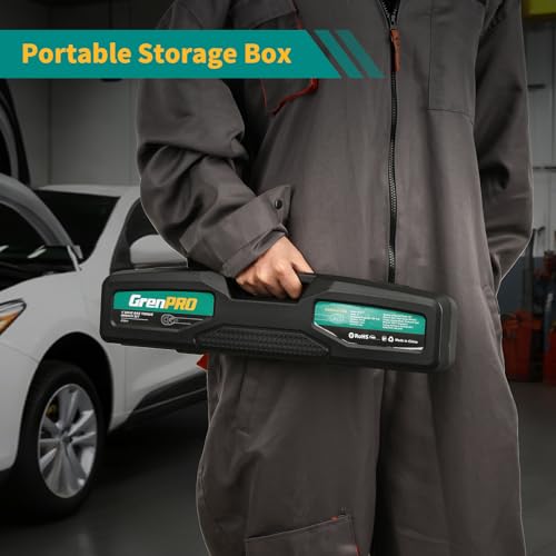 GRENPRO 1/2" Drive Click Torque Wrench 25-250 Ft.Lb – Dual-Direction Adjustable with Dual Range Scales, 72-Tooth Precision Ratchet, ±3% Accuracy – for Bike, Motorcycle, Car Repair & DIY Maintenance - size: 1/2inch 25-250 Ft.Lb