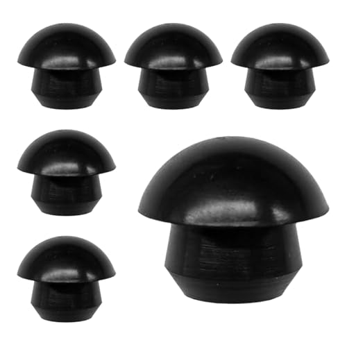 6PCS Bottle Jack Floor Jack Oil Filler Plug, 8mm Rubber Hydraulic Oil Filler Plug Bung, Horizontal Jack Top Pressure Rod for Oil Reservoir Fill Hole (6PCS) - size: 6PCS