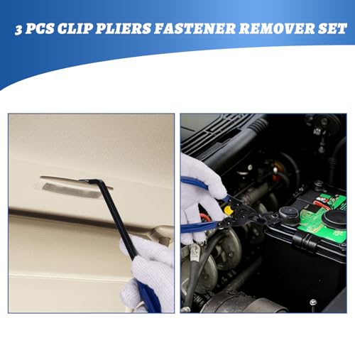 17Pcs Mechanic Tool Set Car Panel Removal Tools Pick and Hook Set | Clip Removal Tool Automotive Trim Removal Tool Magnetic Pickup Gasket Scrapers for Auto Interior Stereo Off-Road Rig Repairs
