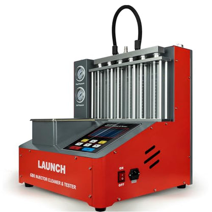 LAUNCH X-431 CNC-801A Fuel Injector Cleaner Machine 6-Cylinder Ultrasonic GDI EFI SFI Fuel Injector Tester and Cleaner Fuel Injector System Cleaning Machine - 110V