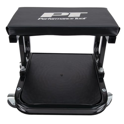 Performance Tool W85007 C-Frame Creeper Rolling Work Seat with Tool Tray for Mechanic Garages and Workshops, Black, 11.5 x 12.5-inch Tray - style: C-Frame Seat