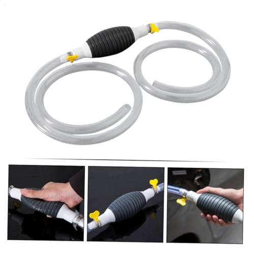 Manual Transfer Pump with Hose Efficient Oil and Water Siphon Kit for Cars Trucks and Motorcycles Durable Hand Pump for Fuel Liquid Extraction