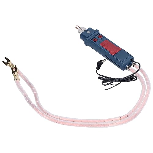 Handheld Spot Welding Pen with Switch, 4-6V Low Voltage Integrated Solder Tool, Portable Battery Powered Iron Kit 16mm Copper Wire Tip for DIY Electronics Jewelry Repair Automotive - size: 73B soldering pen (16 square copper wire