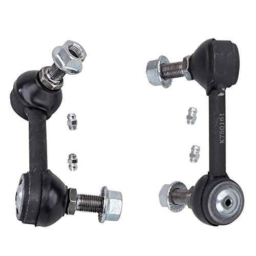 Detroit Axle - 4pc Front Strut Kit for 2007 2008 2009 2010 Mazda CX-9, Struts w/Coil Spring Assembly Sway Bar Links Replacement Suspension Quick Install Ready Struts Shocks - size: 4QS47249/ sway kit