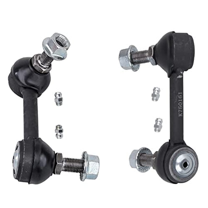 Detroit Axle - 4pc Front Strut Kit for 2007 2008 2009 2010 Mazda CX-9, Struts w/Coil Spring Assembly Sway Bar Links Replacement Suspension Quick Install Ready Struts Shocks - size: 4QS47249/ sway kit