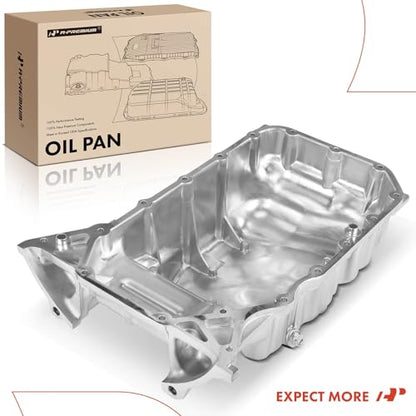 A-Premium Engine Oil Pan Sump with Drain Plug Compatible with Honda Accord 2008-2012, Crosstour 2012-2014, Acura TSX 2008-2014, 2.4L Gas
