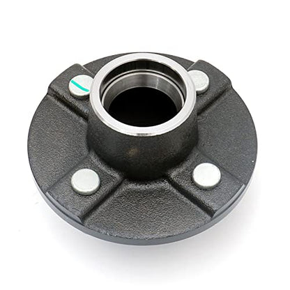 Pair Trailer Hub Assembly Kit,4-Bolt on 4" Circle,Fit 2,000 lbs axles,Includes (2) 1" Straight Spindle and Bearings - size: GL4854C*2