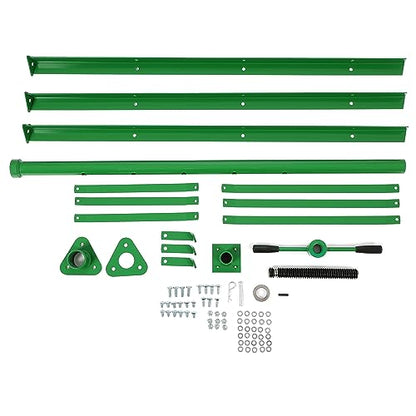 KUAFU 55.62"-79.48" Automotive Under Hoist Jack Stand 2 Ton High Lift | Transmission Mount Jack Stand for Repair Shops Garages Steel Powder Coated Green - size: Green