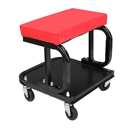 Roller Seats Mobile Rolling Seat W/Equipment Tray, Round Garage Workshop Chair,Stool Seat with Tool Tray, Rolling Mechanic Stool Garage Shop Creepers, Garage & Shop Roller Seats & Creepers 36x36x36cm