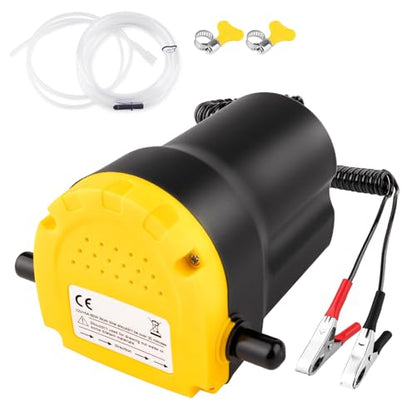 Oil Extractor Pump, 12V 60W Electric Transfer Pump for Cars | Easily Drains Engine Oil from Cars, Motorcycles, RVs, Lawn Equipment & Boats, Quick & Mess-Free Oil Changes