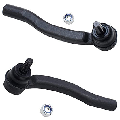 Detroit Axle - FWD Front 4pc Steering Knuckles Kit for 04-10 Toyota Sienna, 2 Steering Knuckles & Wheel Bearing Hubs 2 Outer Tie Rod Ends 2004 2005 2006 2007 2008 2009 2010 Replacement - size: 4SU48622/Kit