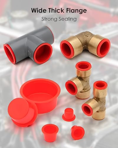 Automotive Cap Plugs Kit 0.64" to 2.39" Fit for AutoLine Pro Autool MR CARTOOL OTC, Tapered Wide Thick Flange Caps, 42 Pcs