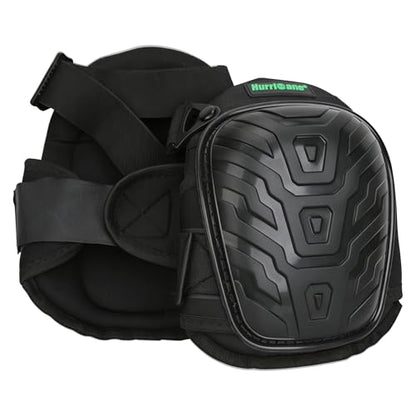 HURRICANE Professional Knee Pads for Men & Women-Heavy Duty Gel & Foam Cushion with Adjustable Straps, Non-Slip Work Knee Pads for Construction, Flooring, Gardening, Welding, Plumbers & Electricians