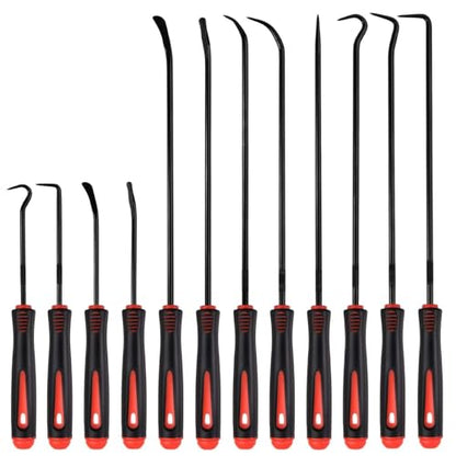 12PCS Automotive Hook and Pick Tool Set, Precision Hook and Pick Tool Set Car Auto O-Ring Seal Gasket Picks Hooks Puller Remove, Mechanic Professional Tools,Car Repair Essentials