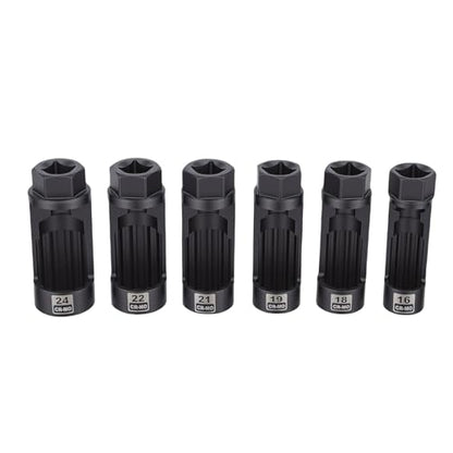 Pomya CRMO Shock Absorber Nut Socket Kit | Suspension Strut Removal Tool for SUV