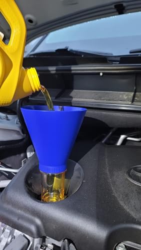 APSG Engine Oil Funnel | Compatible with Select Hyundia KIA Honda and More | Threaded Locking No-Spill Tool Screws Directly INTO Filler | Fast & Easy Oil Change/Filter with No Mess