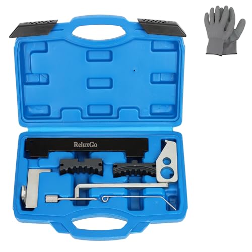 ReluxGo Engine Camshaft Tensioning Locking Alignment Timing Belt Tool Kit for Chevy Cruze Aveo Alfa Romeo Fiat 16V 1.4 1.6 1.8 en6340 km6340