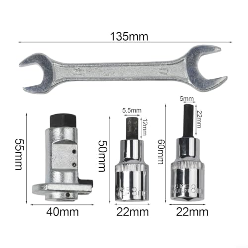 4 Pcs Steel Spreader Removal Tool Kit for Strut Separator Ball Joint Pitman Arm Puller Tie Rod End Suspension Repair