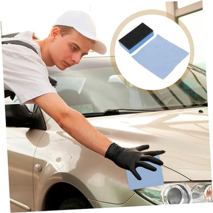 Alipis 1 Set Tire Applicator Sponge Dressing Cloth Kit Car Detailing Tool for Easy Application Versatile Use Durable Buffing Pads for Tire Shine and Waxing