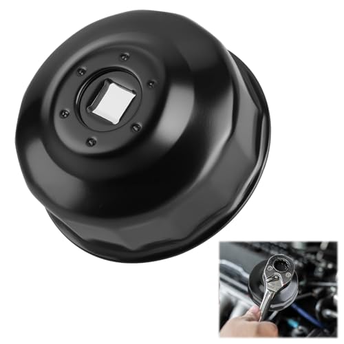 UTV Oil Filter Wrench, ATV Oil Filter Cap Wrench Compatible with Polaris Sportsman, Ranger, RZR Models, 65mm 14 Flute 3/8" Socket
