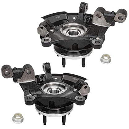 Detroit Axle - Front Steering Knuckle Strut for 2011-2014 Ford Edge, 2011-2015 Lincoln MKX, 2012 2013 Steering Knuckle & Wheel Bearing Hub Strut and Coil Spring Assembly Replacement - size: 4QU48709/ Big strut kit