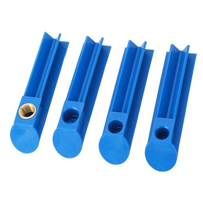 4PCS Fuel Injector Nozzle Flush Cleaner Adapter Universal Cleaning Tool Kit Set for Car Motorcycle