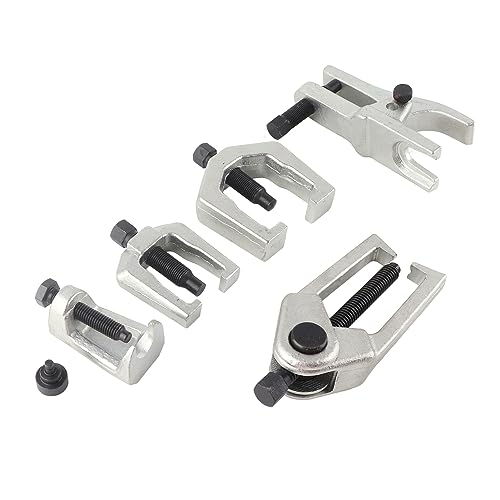5pcs Front End Suspension Ball Joint Tie Rod Separator Puller Set, Automotive Repair Tool Kit with C - Shape and L - Shape Pullers, For Car Steering and Control Arm