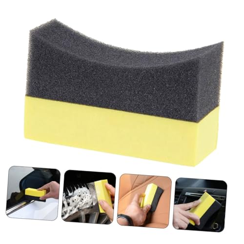 Luxshiny 6pcs Tire Shine Applicator Pads Set EVA Foam Polishing Sponge for Car Wash Detailing Waxing for Auto Cleaning