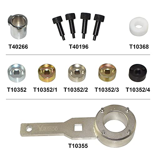 Camshaft Crankshaft Engine Timing Tool Fit for Audi VW, Upgrades Version | Compatible with Audi VW VAG 2006-2018 EA888 1.8 2.0 TSI TFSI T10355 T10060A T10352 T10368 T40011 T40196 T40267, with Gloves - size: 21PCS