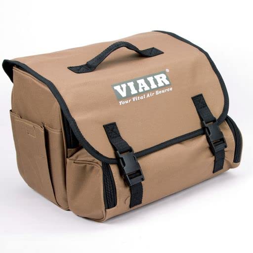 VIAIR 400P - 40045, Automatic Function Portable Compressor Kit, Tire Pump, Truck/SUV Tire Inflator, Silver, For up to 35 Inch Tires - style: Portable