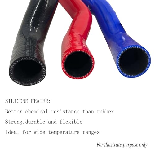 Fit 2001-2005 Honda Civic D17 1.7L Silicone Radiator Coolant Heater Hoses Kit 3-Plyer Orange - color: Orange
