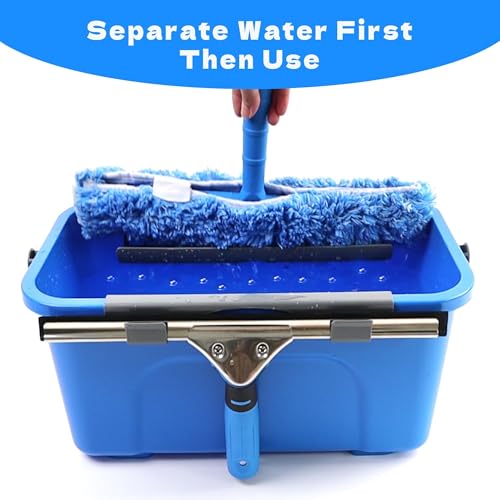 Window Washing Kit,Window Cleaning Squeegee Kit with Bucket | window Cleaning Tool,Squeegee with Shelf Storage for Window Cleaning,window squeegee for home Outdoor Commercial Use - size: 17.7"L x 10.63"W x 7.87"H