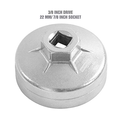 OEMTOOLS 25412 7/8 Inch Oil Filter Cap Style Wrench - size: 64MM