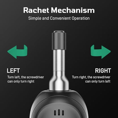 Upgraded Digital Torque Screwdriver, 0.4-8 Nm/3.5-70.8 In-lbs, Torque Wrench Screwdriver Set, 1/4'' Drive Inch Pound Rachet Torque Screwdriver Electrician with Buzzer & LED Indicator