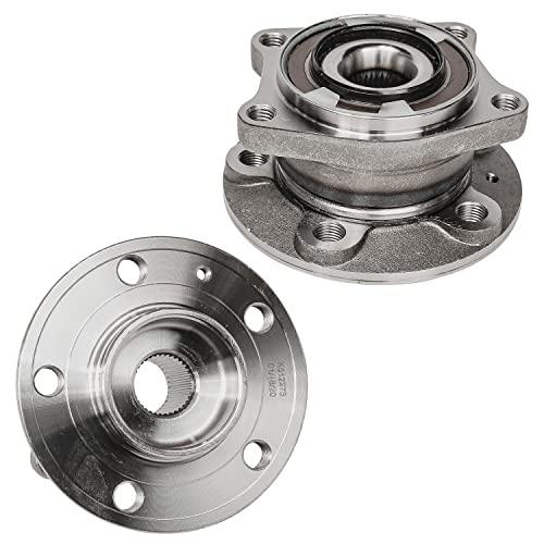 Detroit Axle - Pair Rear Wheel Bearing and Hub Assembly for 2003-2014 Volvo XC90 AWD 5 Lugs w/ABS - style: 512273 x2/Pair