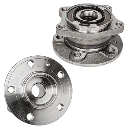 Detroit Axle - Pair Rear Wheel Bearing and Hub Assembly for 2003-2014 Volvo XC90 AWD 5 Lugs w/ABS - style: 512273 x2/Pair