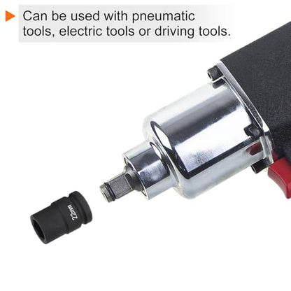 HARFINGTON 6-Point Impact Socket 3/4" Drive 22mm Metric 40Cr Alloy Steel Spindle Axle Nut Impact Socket - size: 22mm