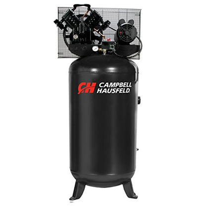 Campbell Hausfeld 80 Gallon Vertical Single‑Stage Air Compressor, 5 HP, 140 PSI