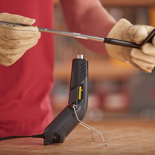 Wagner Spraytech 0503038 HT400 Heat Gun, Dual Temperature Hot Air Tool 680 and 450 Degrees, Shrink Tubing, Embossing, Craft Projects, Sticker Removal Heat Gun - size: HT400