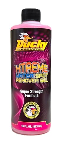 DUCKY PRODUCTS Xtreme Water Spot Remover Gel - Instantly Removes Hard Water Spots and Stains - Works on Cars, Trucks, Boats, RVs, Motorcycles, and More - 16 fl oz. - D1035 Pink