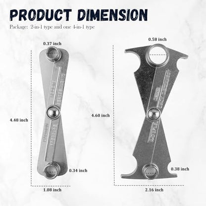 2PCS Scissor Fuel Line Disconnect Tool Set,4-in-1 & 2-in-1 Fuel Filter Removal Tool for Quick Removal 3/4" 5/8" 1/2" 3/8" and 5/16" Fuels Lines,Multi-Function Fuels Line Removals Tools